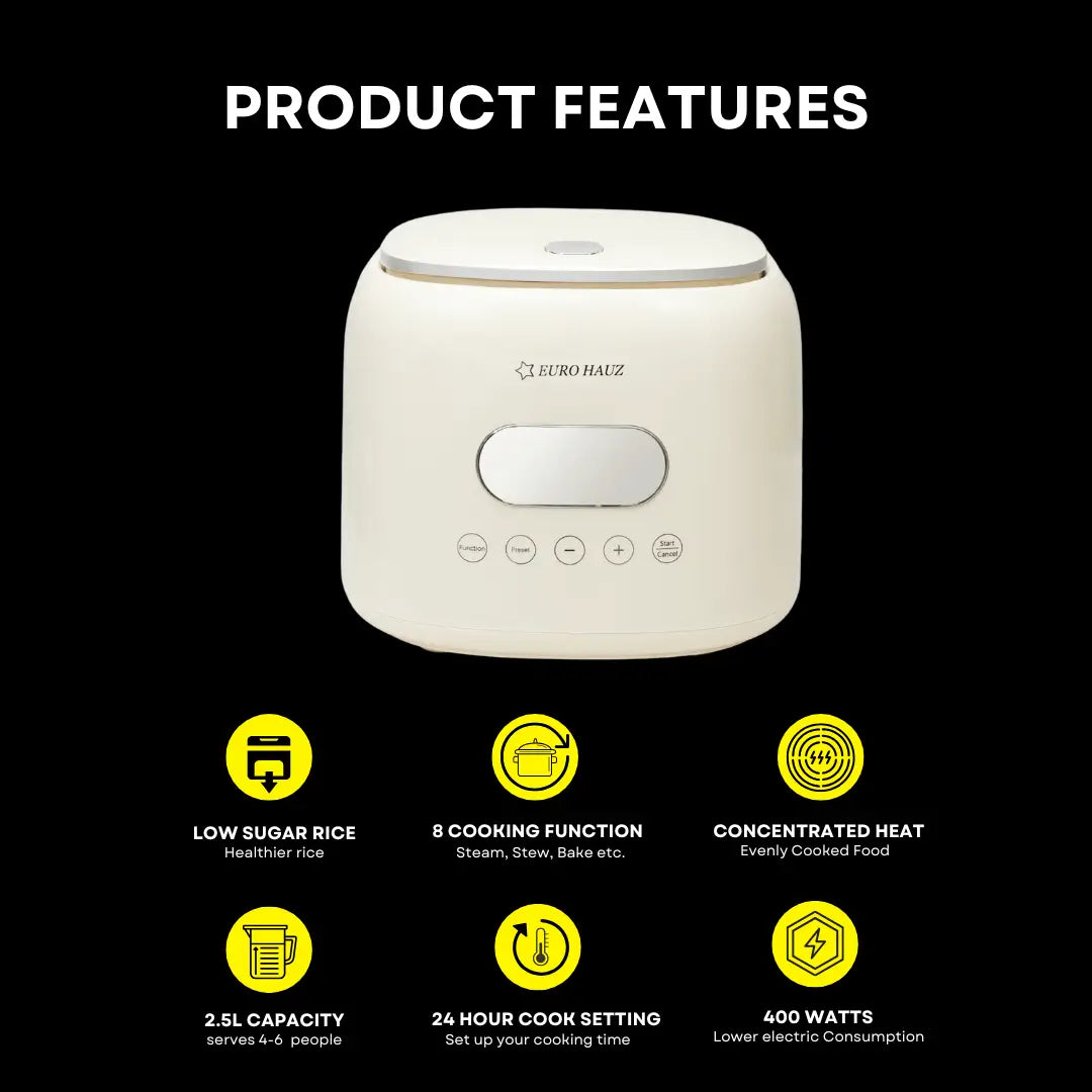 Eurohauz Healthy Rice Cooker with FREEBIES