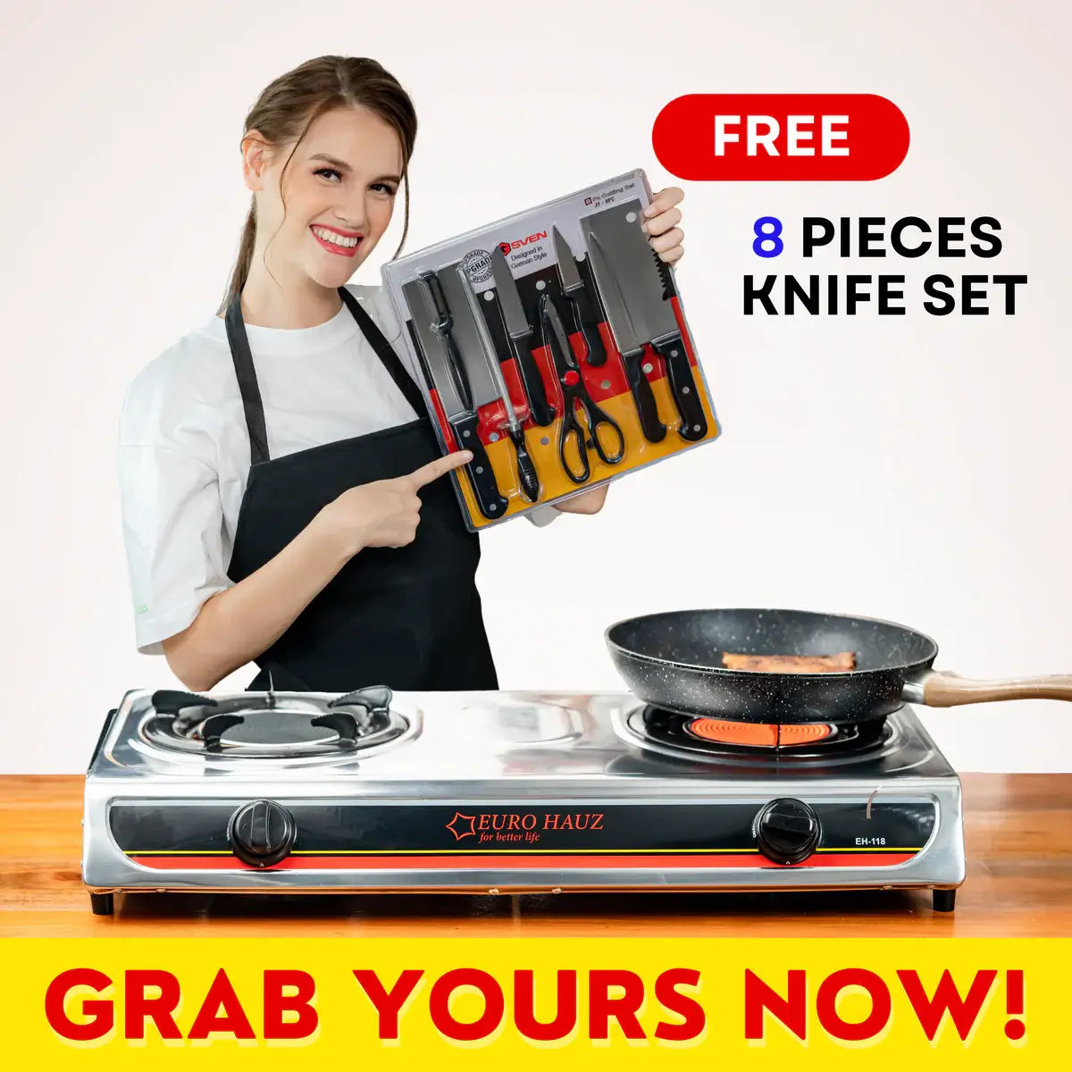 Eurohauz™ Infrared Gas Stove with FREEBIES