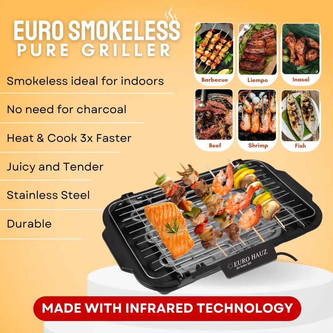 Eurohauz™ Smokeless Grill with FREEBIES