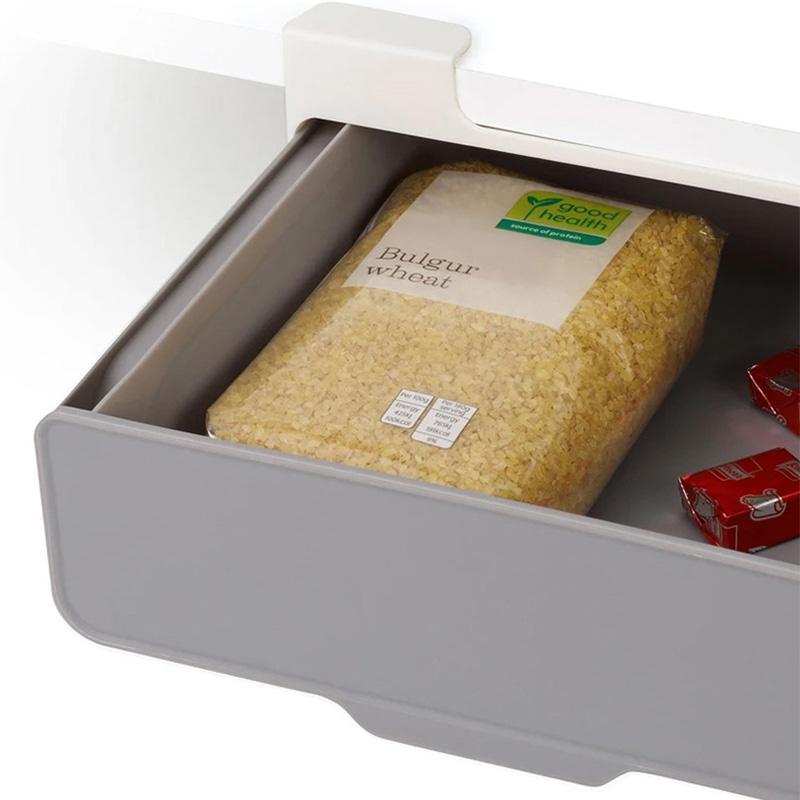 Easy Home Wall-mounted Under-Shelf Spice Organizer