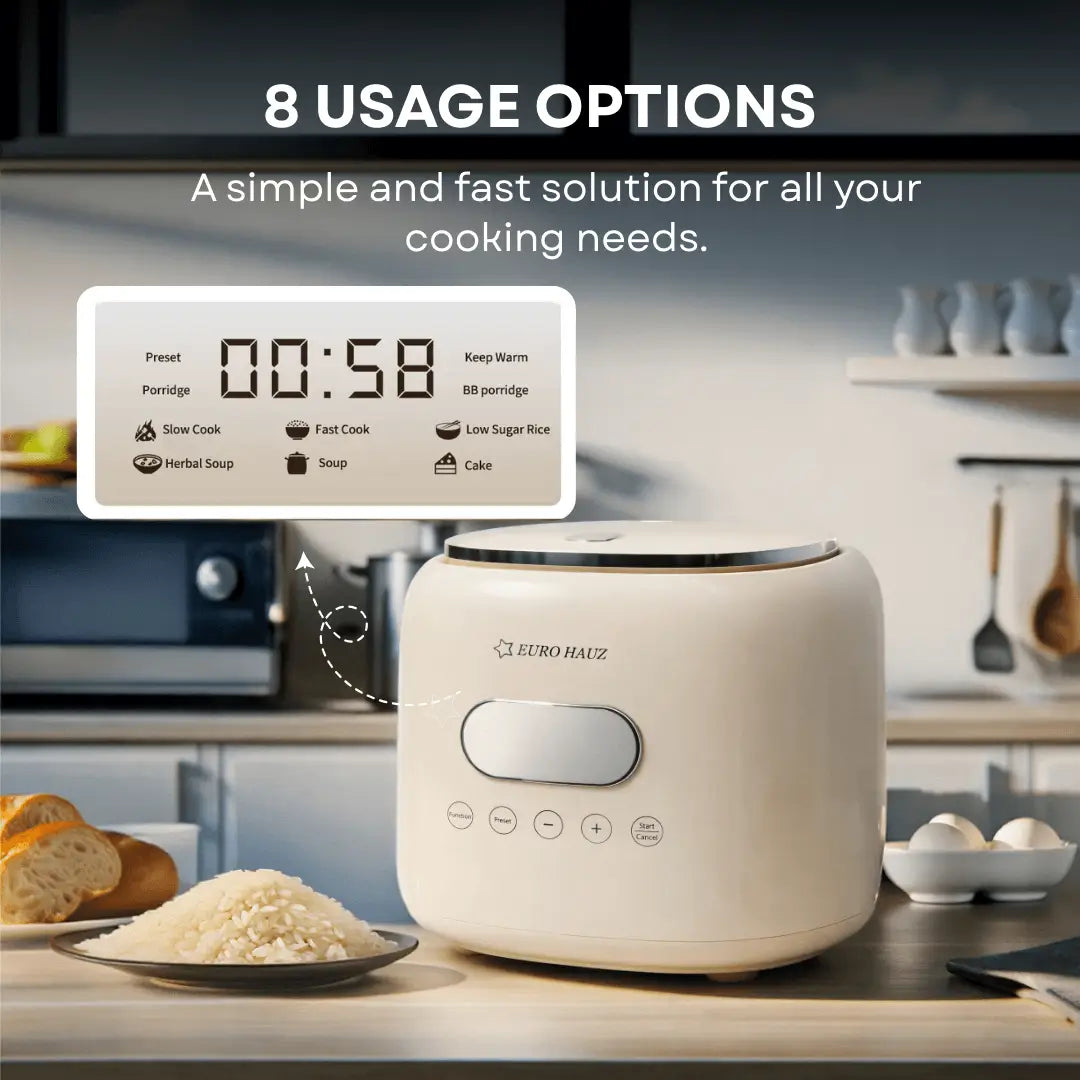 Eurohauz Healthy Rice Cooker with FREEBIES