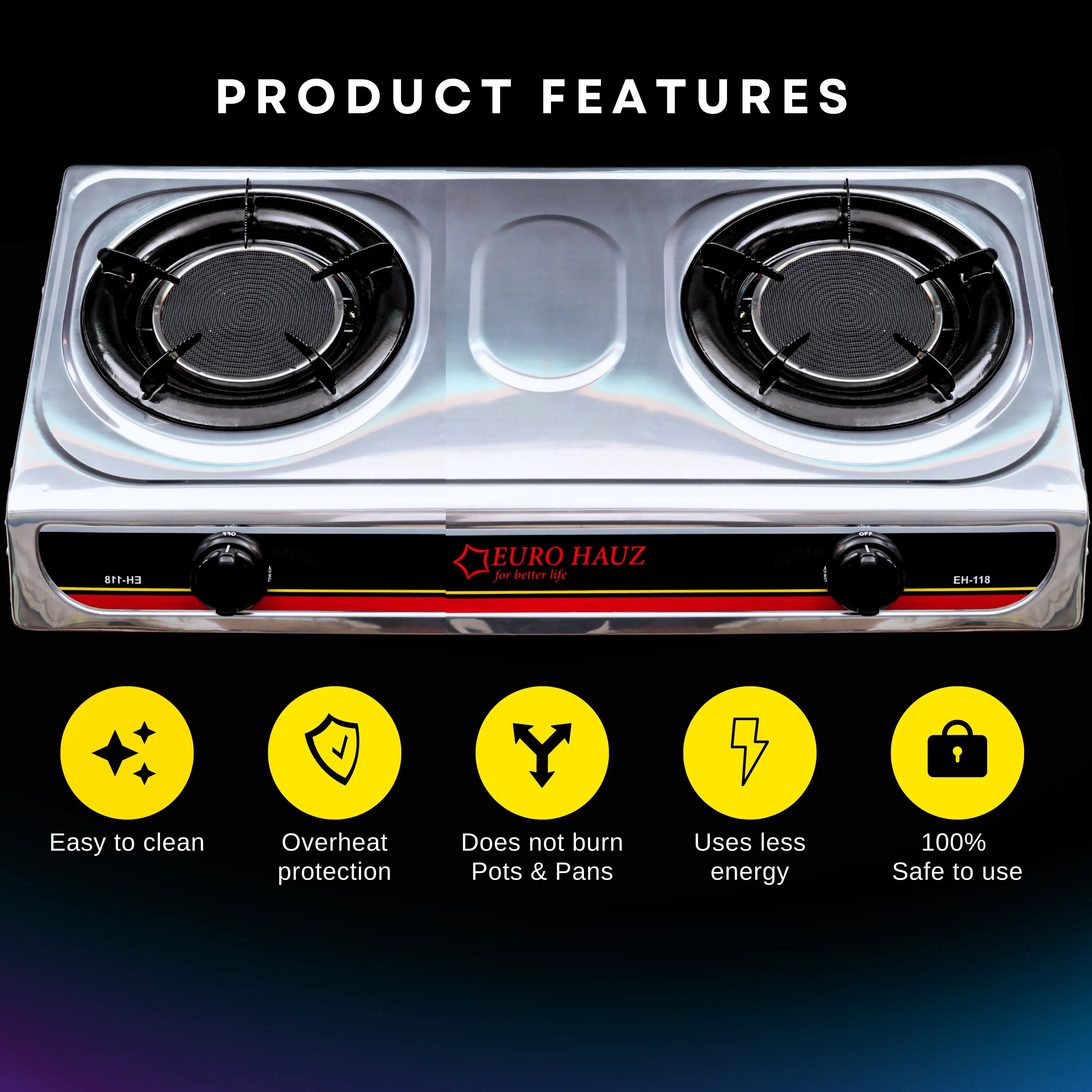Eurohauz™ Infrared Gas Stove with FREEBIES