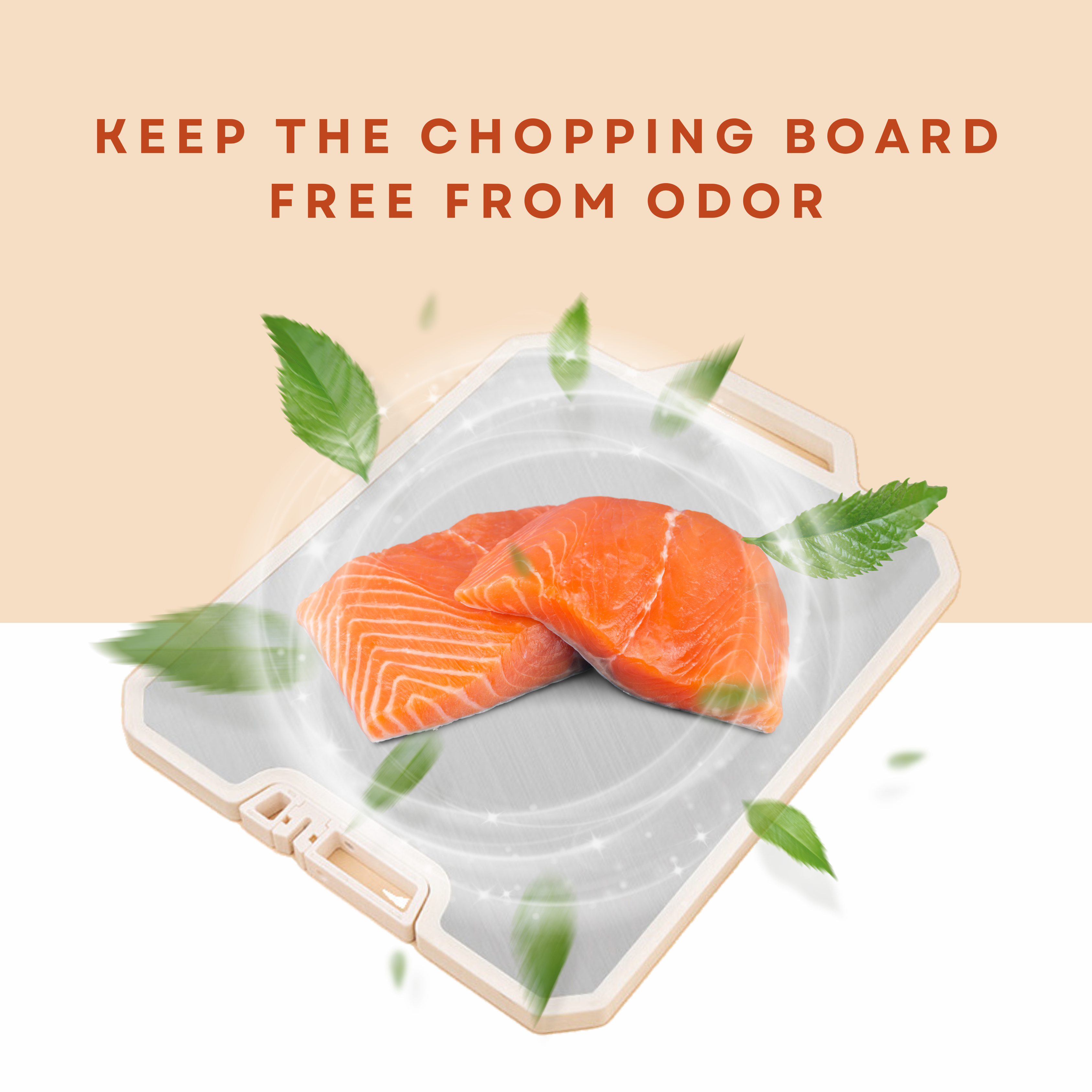 Euro Hauz™ FlexiCut Antibacterial Stainless Steel Chopping Board