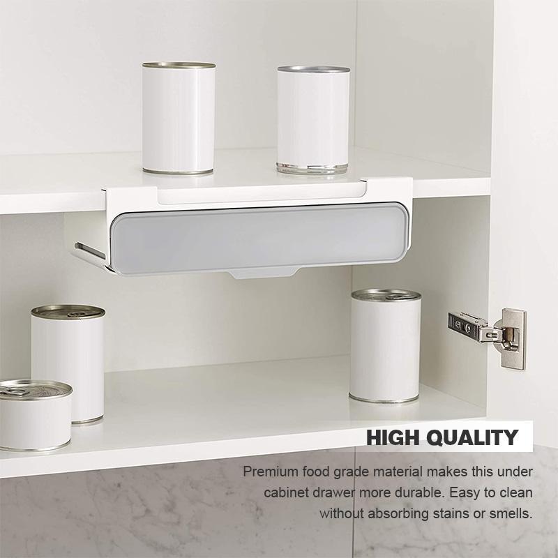 Easy Home Wall-mounted Under-Shelf Spice Organizer