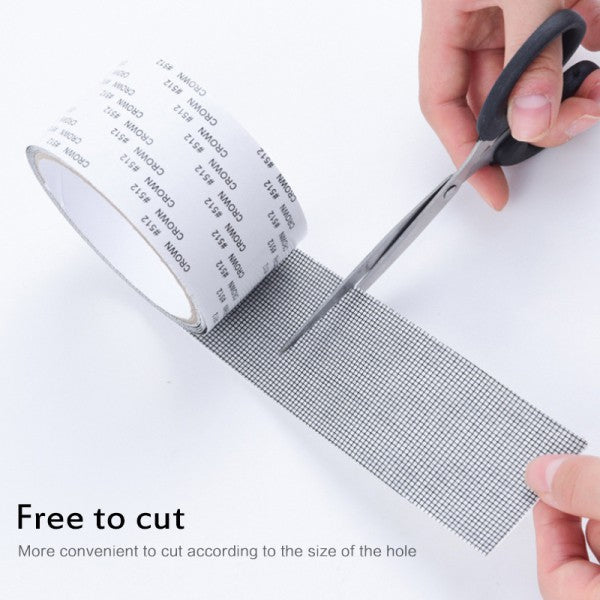 2M Screen Repair Tape Window Door Black Adhesive Sticker Mesh Roll Patch Tape